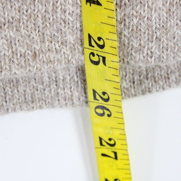 Baby Alpaca Sweater Cardigan Womens Gray Button Front Knit Made In Peru Size XL - Picture 8 of 8